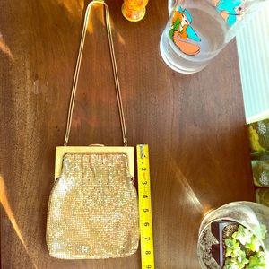 Vintage Oroton Gold Mesh Metal Evening Bag Purse
